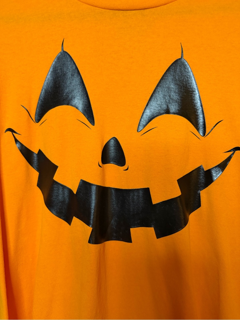 MAD Engine Adult Orange Pumpkin Face Costume Shirt 2x
